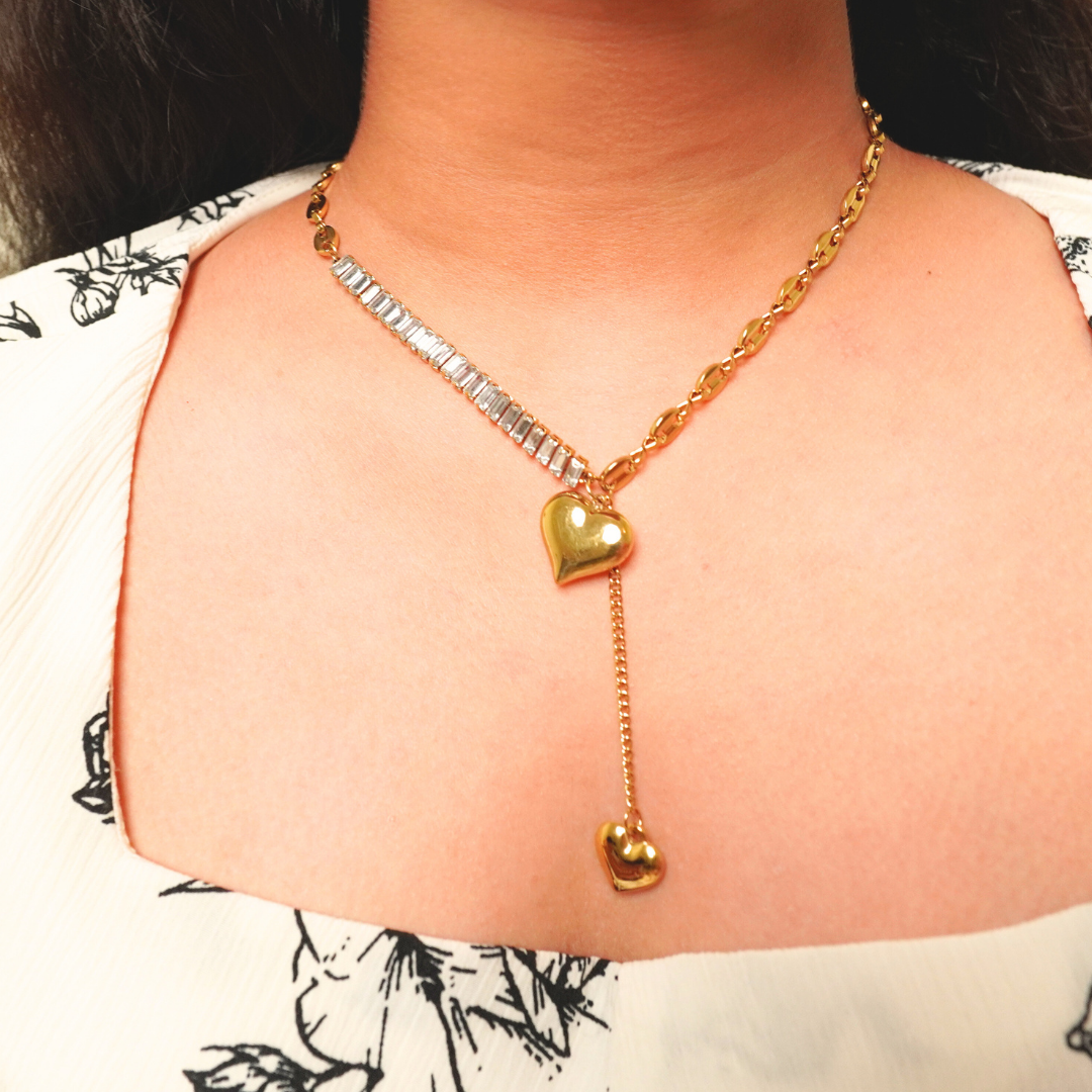 Ashara Hearts Entwined Statement Necklace