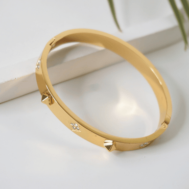 Eterna Stud Bangle Bracelet - Tiny Wrist