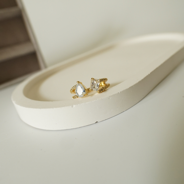 Ashara Twilight Spark Open Ring|Adjustable