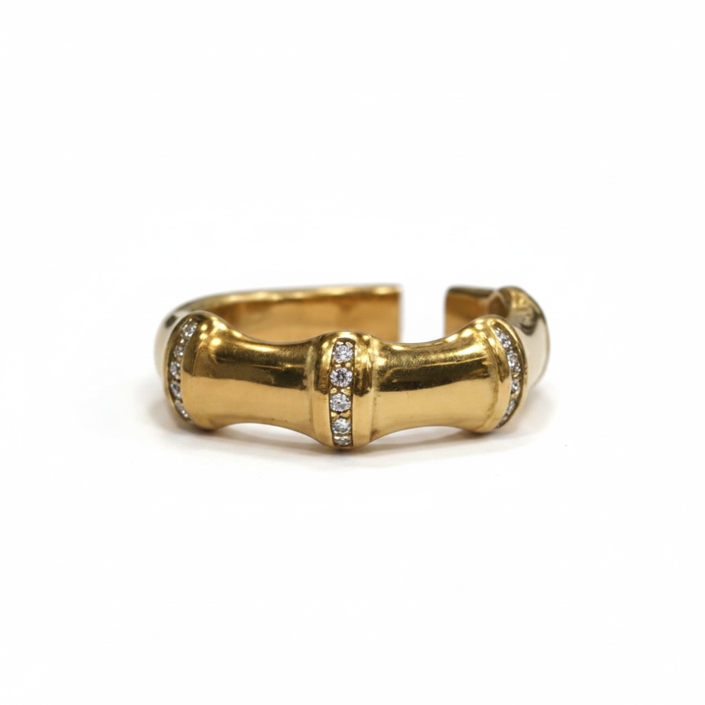 Aurelia Sculpted Crystal Ring