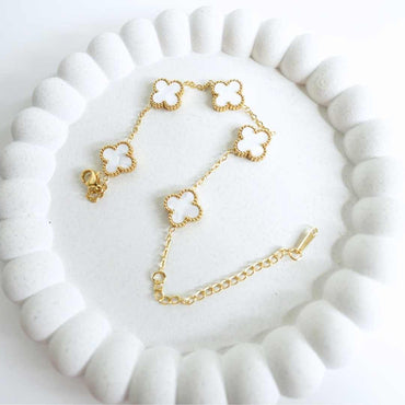 Fleur Blanc Bracelet