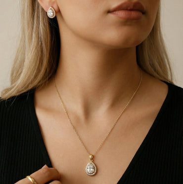 Celeste Teardrop Pendant Set