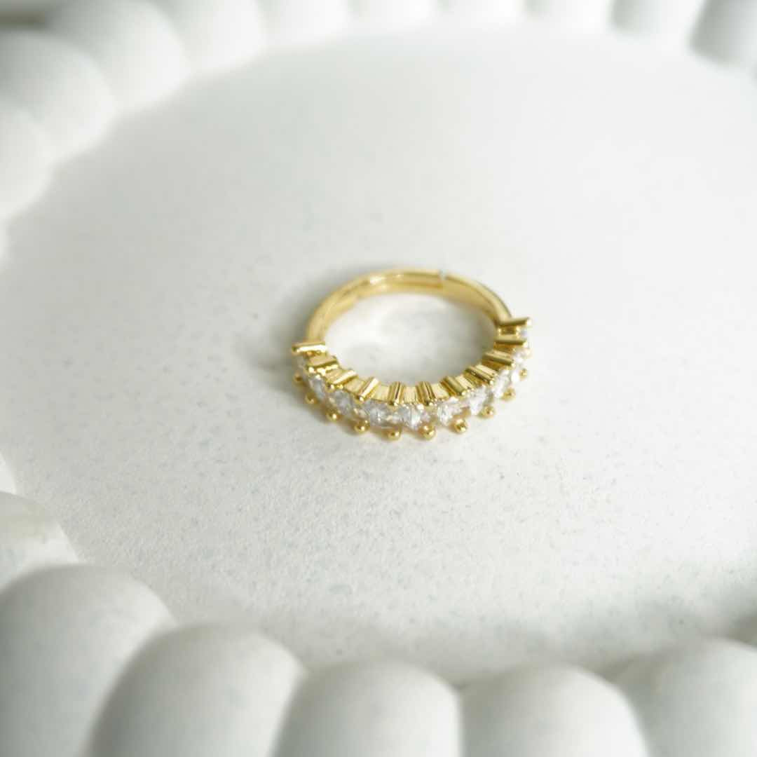 Princess-Cut Eternity Band – White