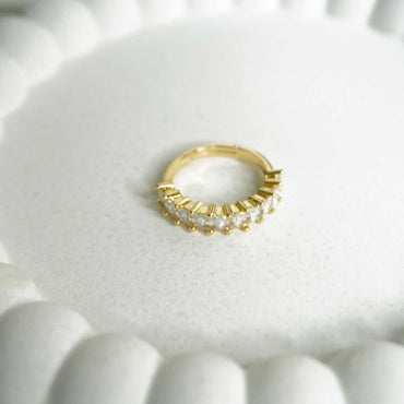 Princess-Cut Eternity Band – White