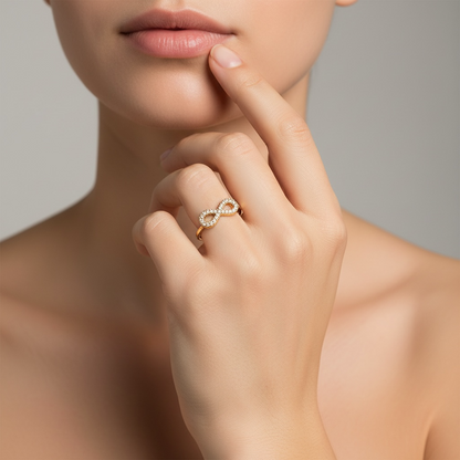 Evera Infinity Crystal Ring