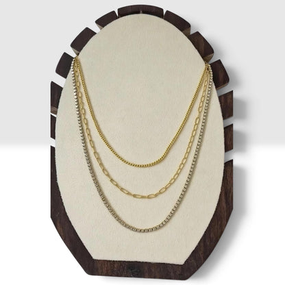 Elara Luxe Triple Layer Necklace