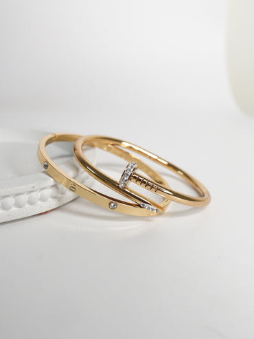 The Power Pair – Nail & Stud Bangles