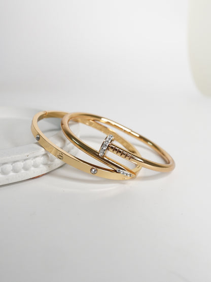 The Power Pair – Nail & Stud Bangles