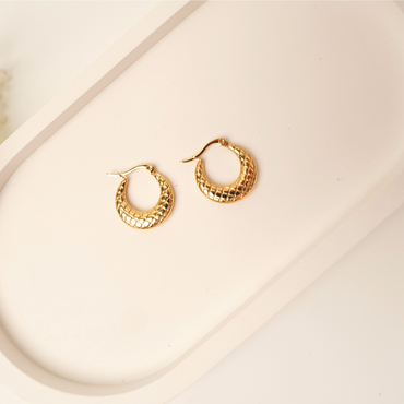 Ashara Woven Gleam Hoops