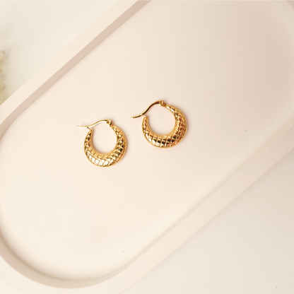 Ashara Woven Gleam Hoops