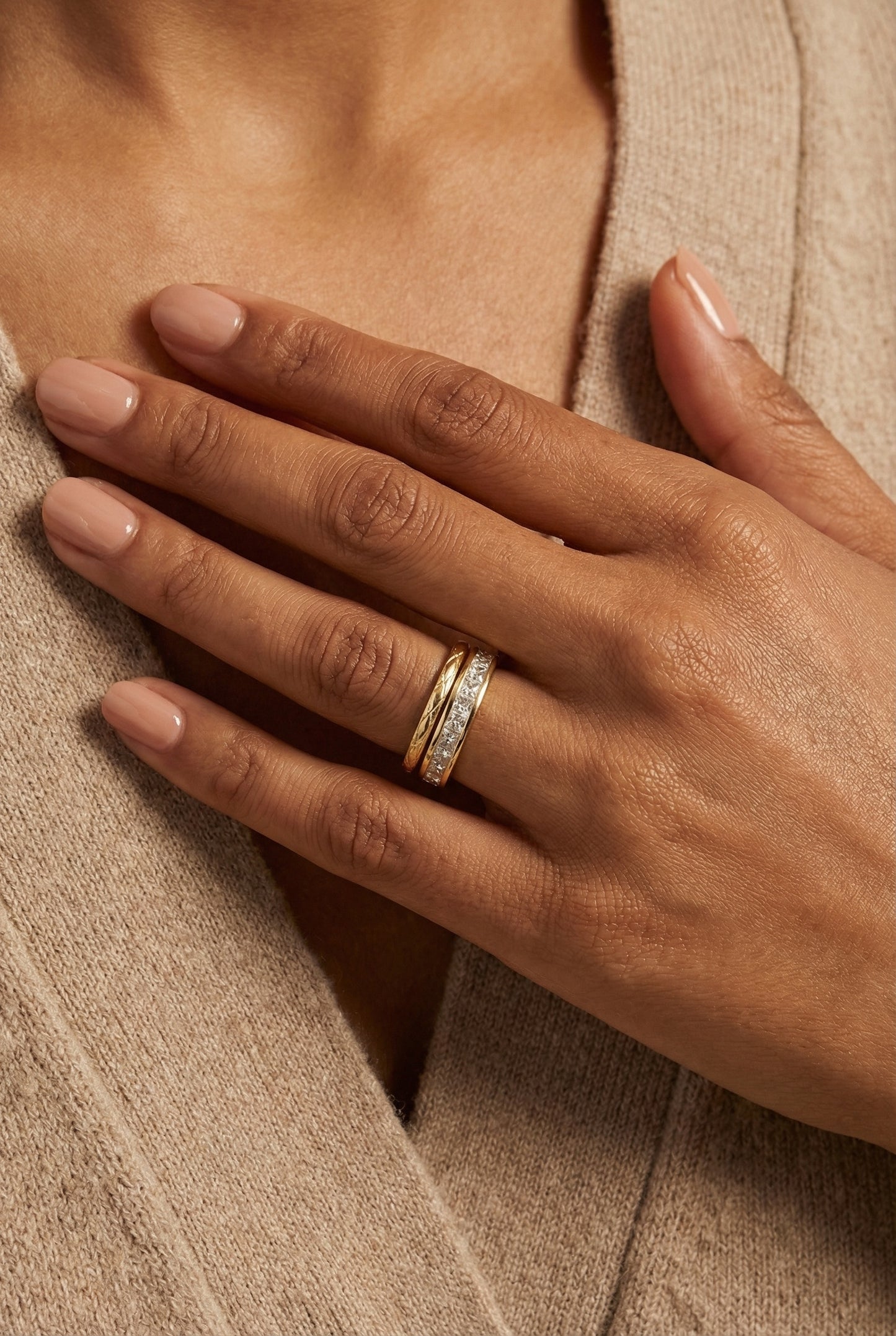 Dual Stacked Band Ring