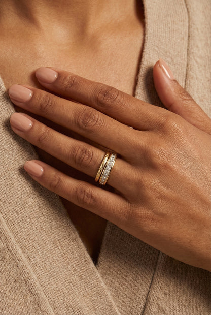 Dual Stacked Band Ring