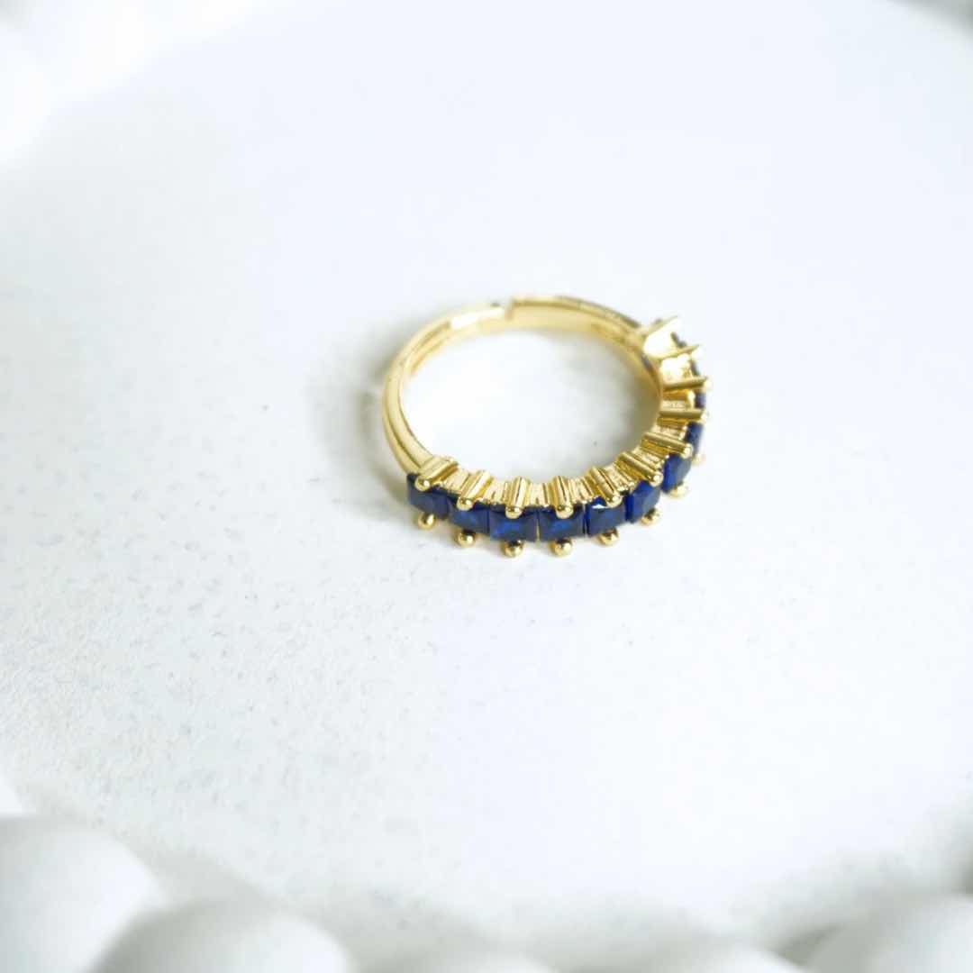 Sapphire Glow Eternity Band