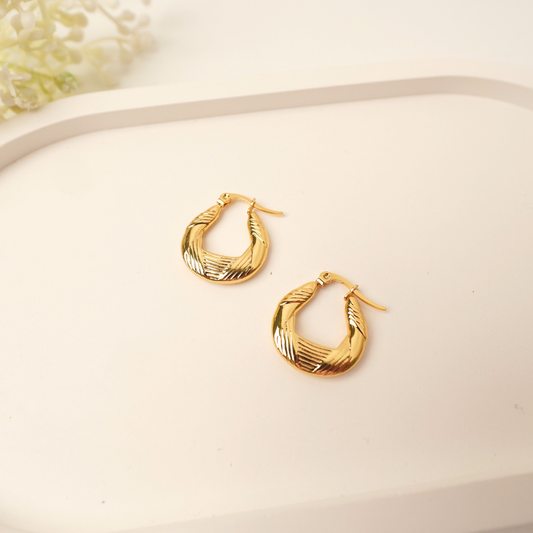 Ashara Braided Beam Hoops