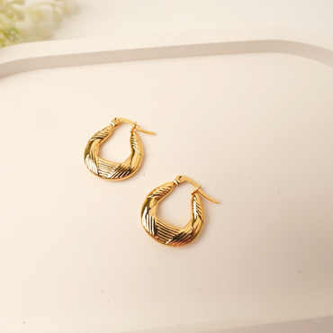 Ashara Braided Beam Hoops