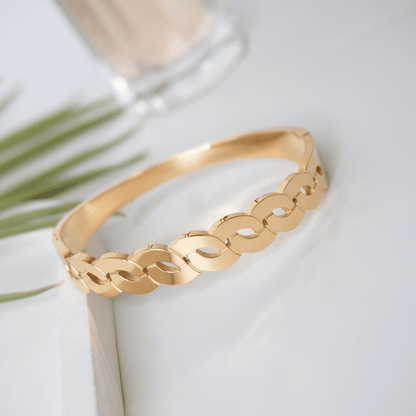 Bold Link Luxe Bangle Bracelet
