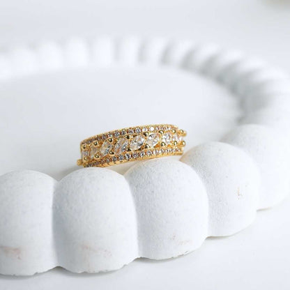 Regalia Spark Adjustable Gold-Plated Ring