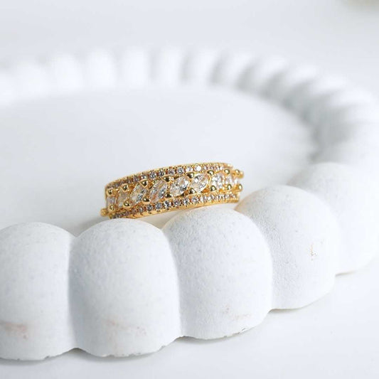 Regalia Spark Adjustable Gold-Plated Ring