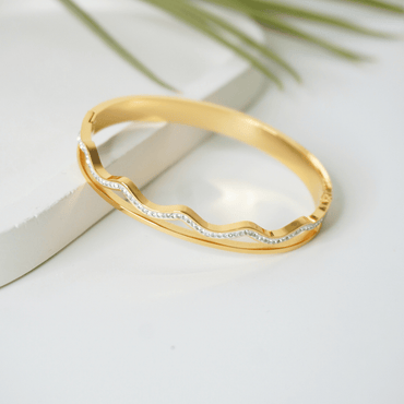 Ashara Wave Crystal Bracelet -Tiny WRIST
