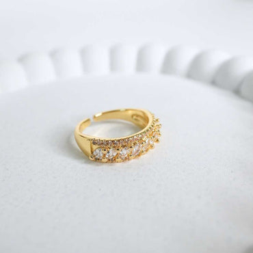 Regalia Spark Adjustable Gold-Plated Ring