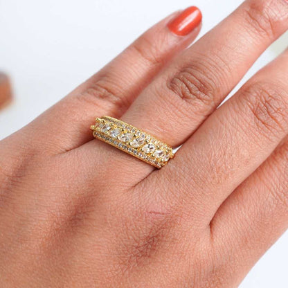 Regalia Spark Adjustable Gold-Plated Ring