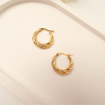 Ashara Etched Glow Hoops
