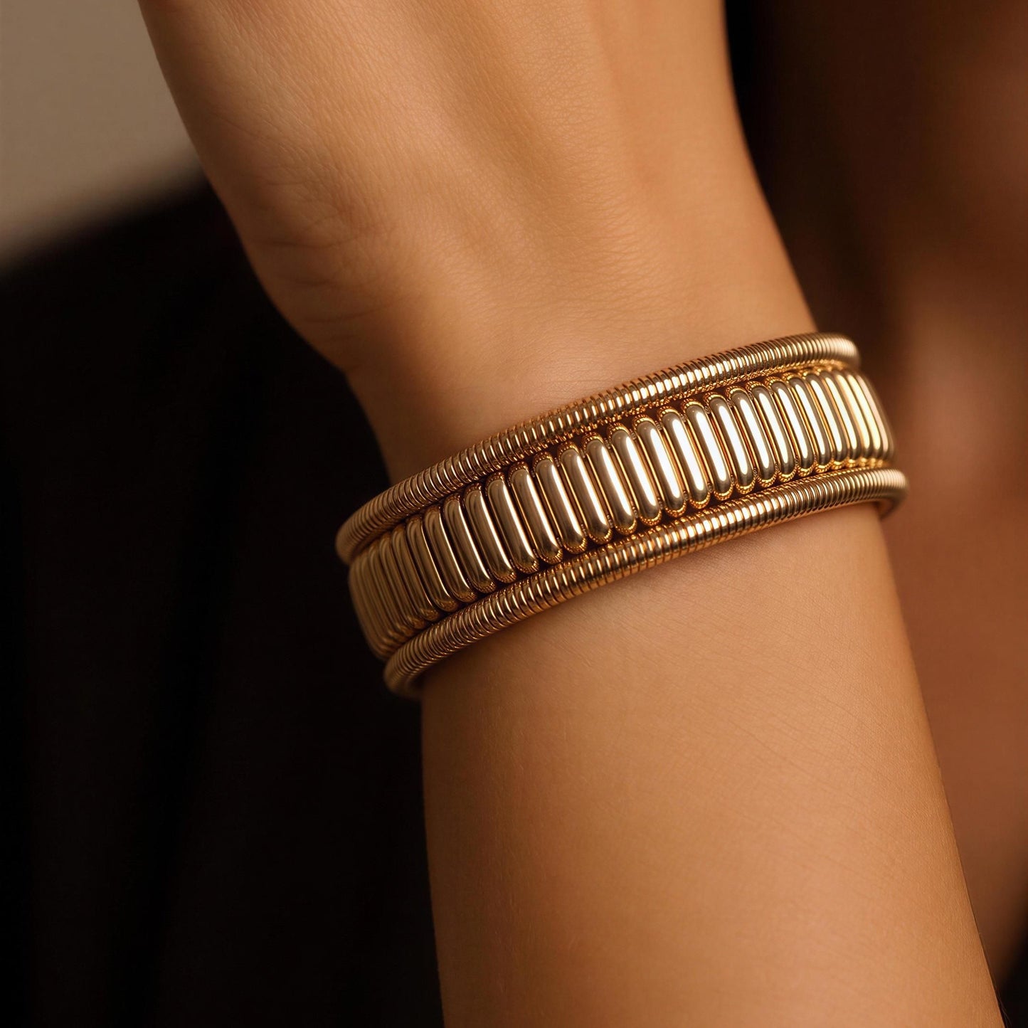 Aurea Sculpted Cuff Bracelet