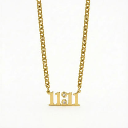11:11 Lumière Numeric Necklace