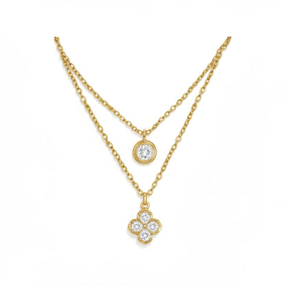 Fleur Double Layer Necklace