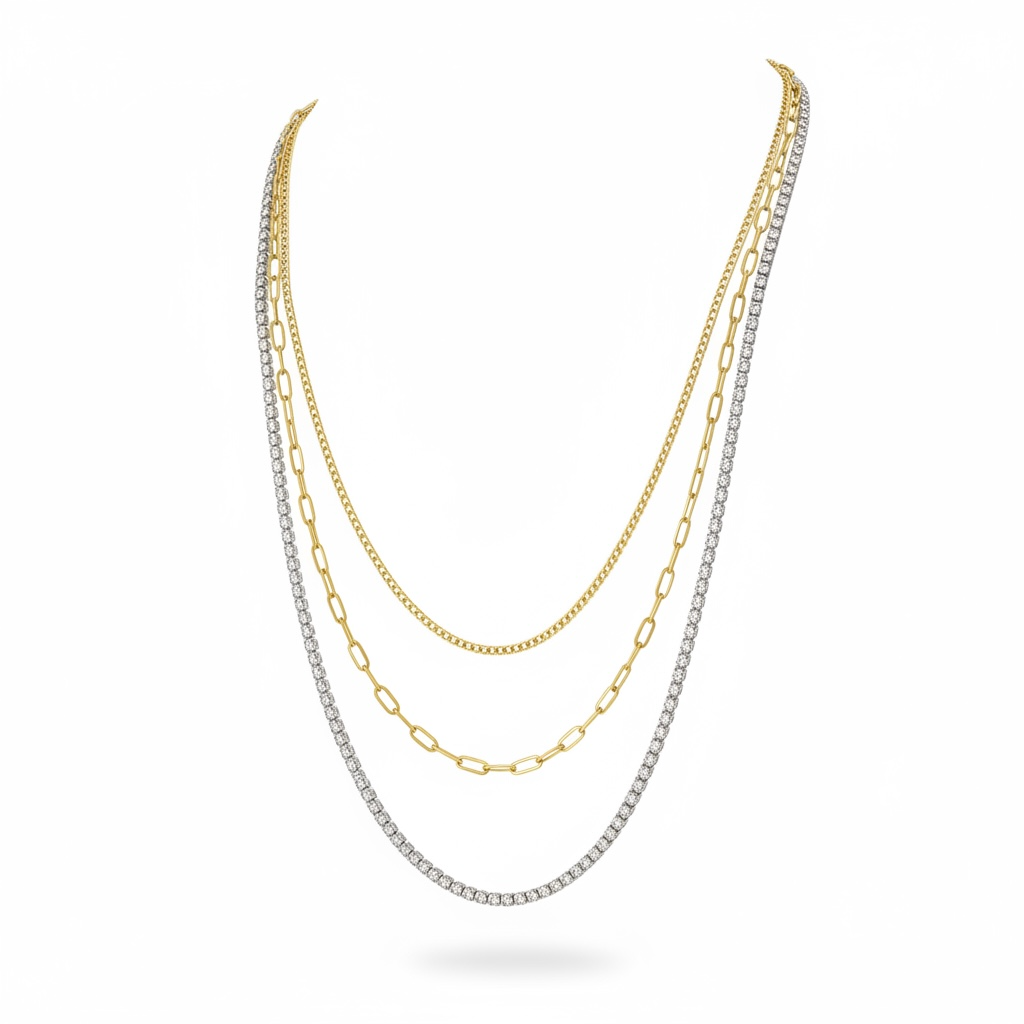 Elara Luxe Triple Layer Necklace