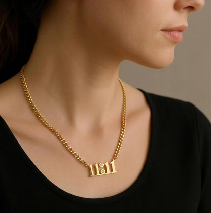 11:11 Lumière Numeric Necklace