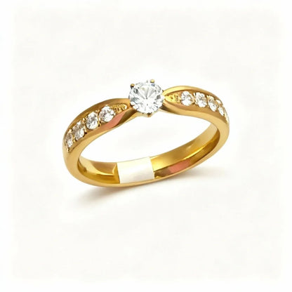 Twisted Solitaire Ring