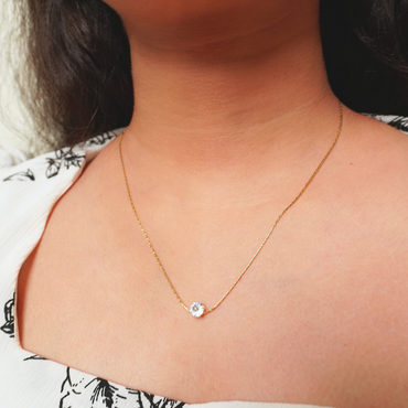 Ashara Celeste Solitaire Pendant
