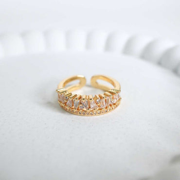 Eterna Luxe Adjustable Gold-Plated Ring