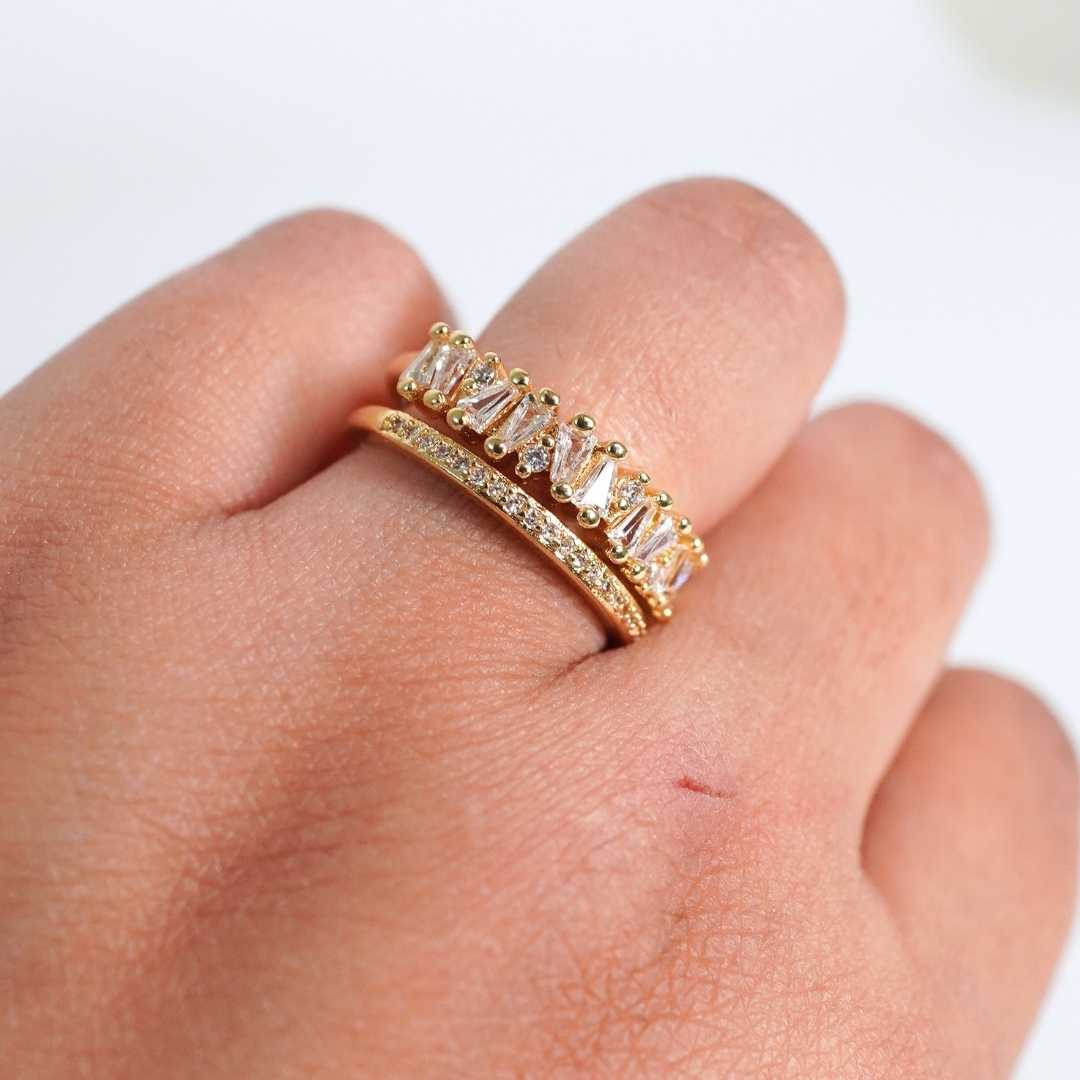 Eterna Luxe Adjustable Gold-Plated Ring