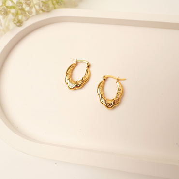 Ashara Retro Grit Hoops