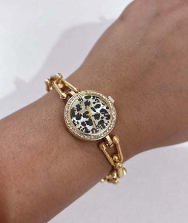 Wild Luxe Leopard Watch Bracelet