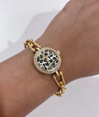 Wild Luxe Leopard Watch Bracelet