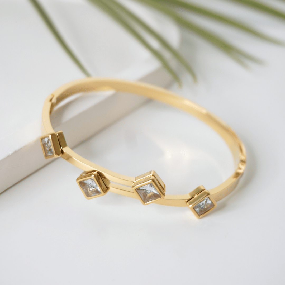 Ashara Crystal Square Bracelet