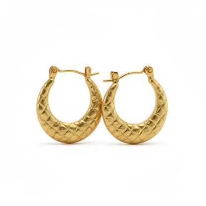Aurielle Textured Hoop Earrings