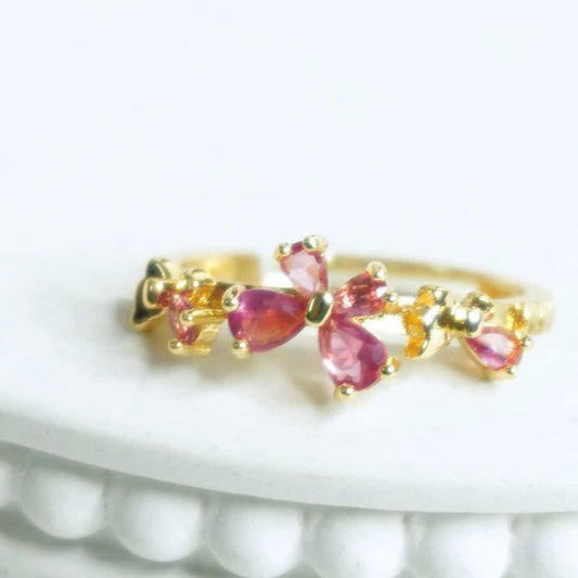 Blossom Beauty Gold-Plated Ring