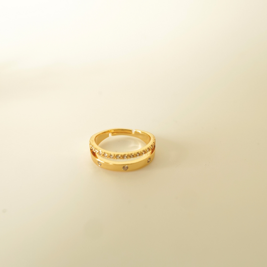 Ashara Lumière Dual Band Ring