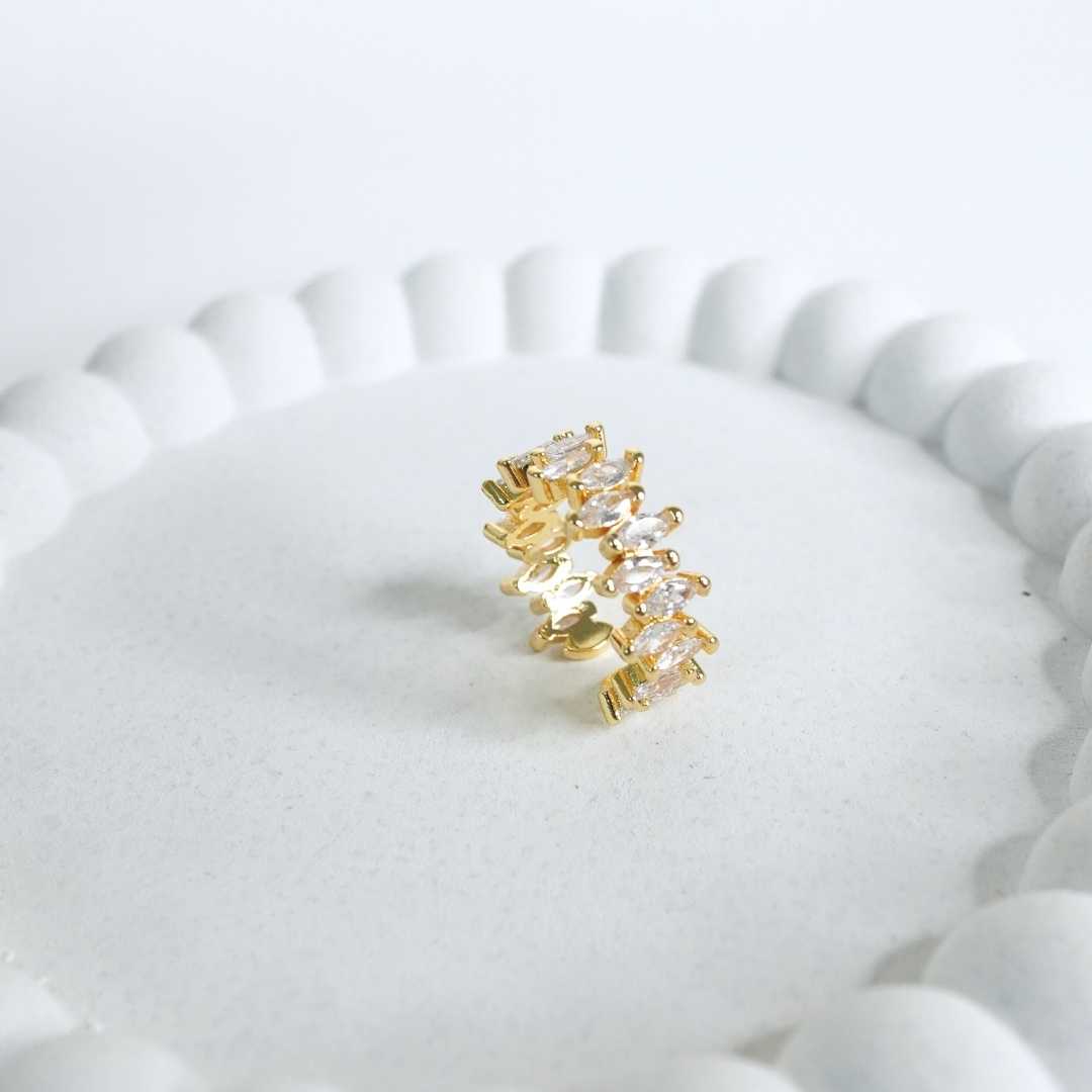 Eternal Spark Adjustable Gold-Plated Ring