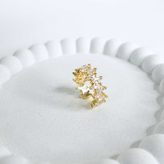 Eternal Spark Adjustable Gold-Plated Ring