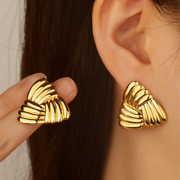 Ashara Aurora Fan Stud Earrings
