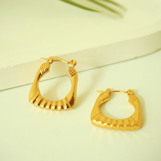 Solace Sculpted Hoop Earrings