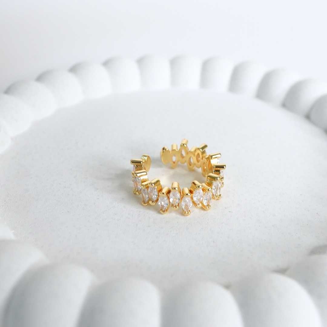 Eternal Spark Adjustable Gold-Plated Ring