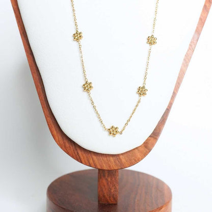 Golden Bloom Gold-Plated Necklace