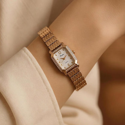Elara Luxe Crystal Watch