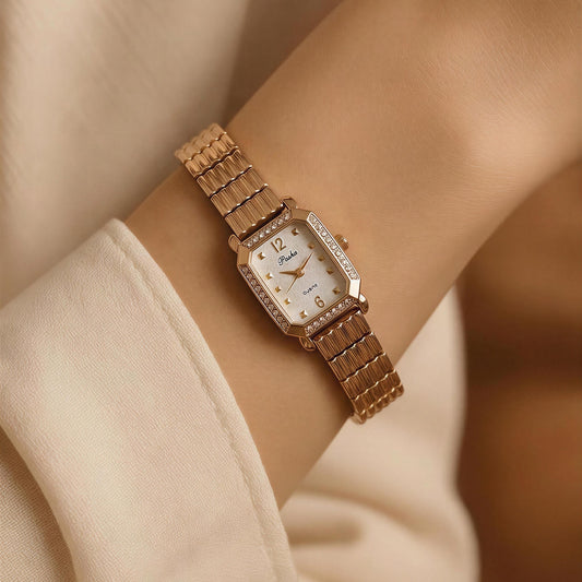 Elara Luxe Crystal Watch